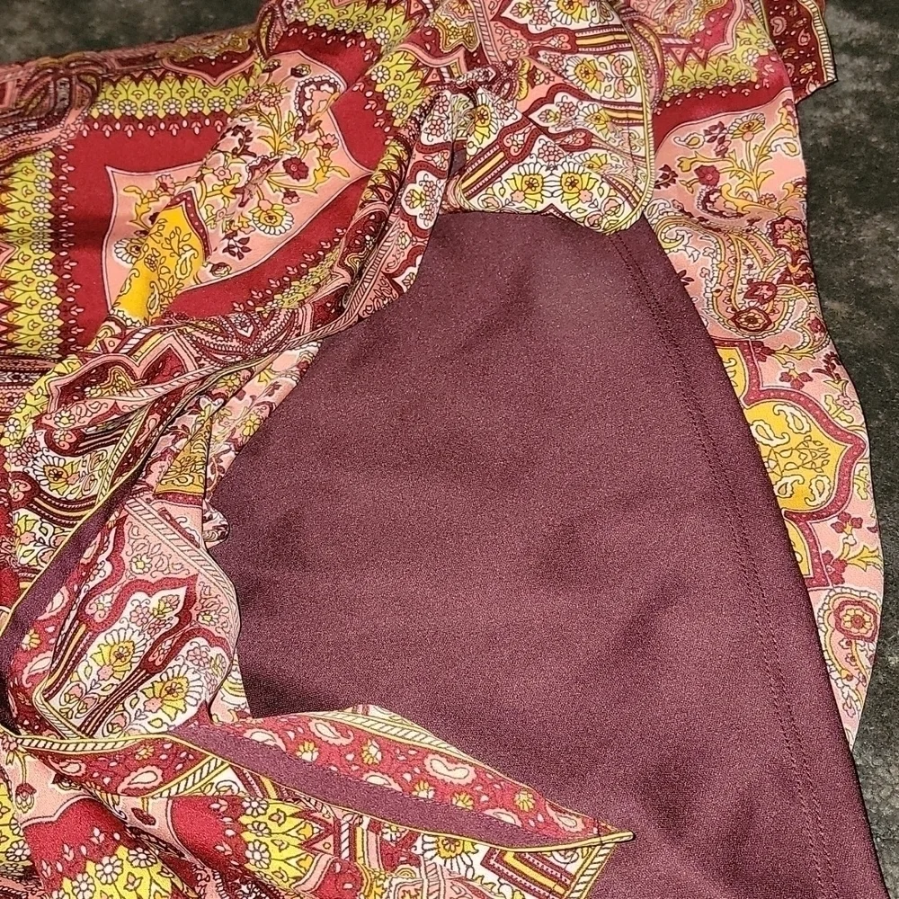 DownEast Marrekech dress Paisley silky small Indy Boho viscose blend
